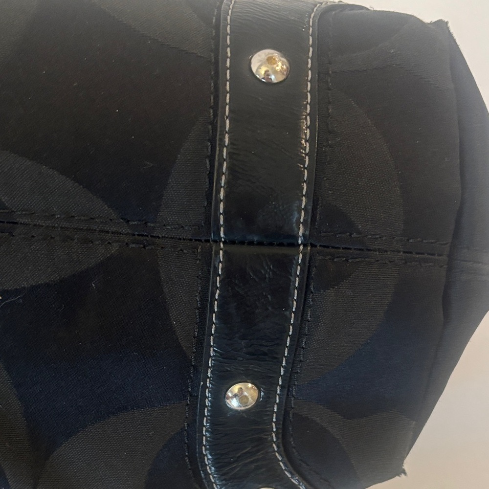 Coach Black Shoulder Bag with Silver Hardware - Picture 8 of 8